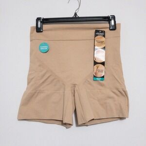 Jockey Shapewear Shorts‎ Womens 3XL Beige Slimmer Breath Neutral New